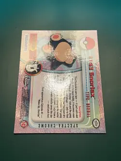 Topps Chrome 2000 Pokemon Series 3 Foil Snorlax Card #143 Near Mint Condition - Image 4