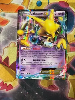 Alakazam EX 25/124 Pokemon Card XY Fates Collide Pokemon TCG NM - Image 1