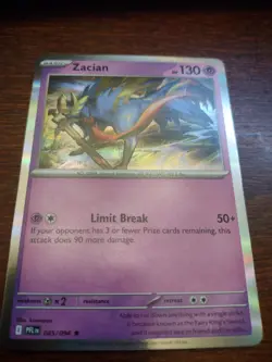Zacian 045/094 Me02: Phantasmal Flames Reverse Holo Pokemon Card - Image 2