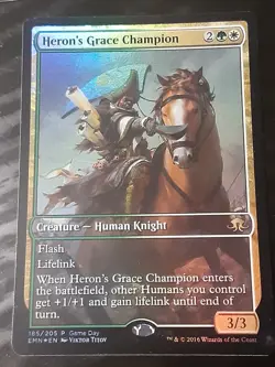 Heron's Grace Champion Promo FOIL , Eldritch Moon , NM ,MTG, FREE SHIPPING - Image 1