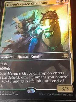 Heron's Grace Champion Promo FOIL , Eldritch Moon , NM ,MTG, FREE SHIPPING - Image 3