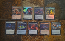 MTG TMNT Lot 9 Rare Extended Art Foil Shark Shredder Ooze - Image 1