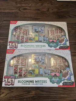 Pokemon TCG Scarlet & Violet 151 Blooming Waters Premium Collection X2 Sealed - Image 1