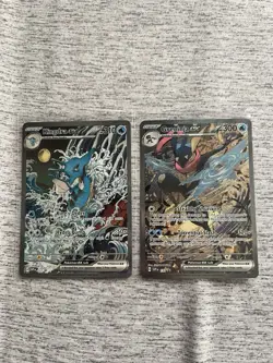 Pokemon TCG Shrouded Fable Kingdra ex & Greninja ex 131/132 Promo NEAR MINT NM - Image 1