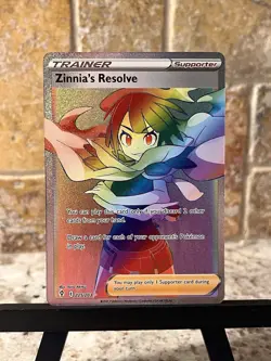 Pokemon TCG ~ Zinnia's Resolve Secret Rare Holo SWSH07: Evolving Skies 225/203 - Image 3