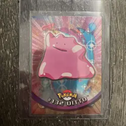 HOLO FOIL DITTO #132 Topps Pokemon Series 3 Tv Animation Blue Label - Image 1