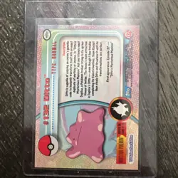 HOLO FOIL DITTO #132 Topps Pokemon Series 3 Tv Animation Blue Label - Image 2