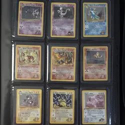 150+ Pokemon TCG Binder lots of vintage, all 7,8,9+ grades lightly played holos - Image 4