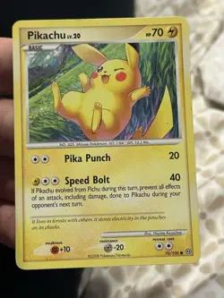 Pokemon Pikachu 70/100 D&P Stormfront Common MP - Image 1