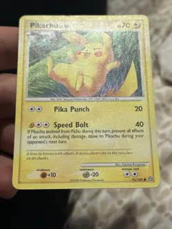 Pokemon Pikachu 70/100 D&P Stormfront Common MP - Image 3