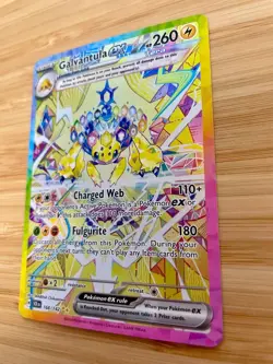 Galvantula ex 168/142 Pokemon Sv07: Stellar Crown Holo NM - Image 3