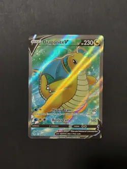 Pokemon TCG Dragonite V 076/078 Full Art Pokemon Go NM - Image 1
