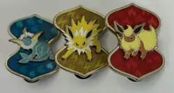 Pokemon Eeveelution VMAX Premium Collection Pin Set Flareon Vaporeon Jolteon - Image 1