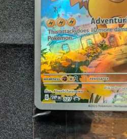 Pokemon Paldea Evolved Pikachu 27 Black Star Promo (SEALED) ***FREE SHIPPING*** - Image 5