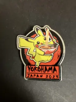 Pikachu Pin Yokohama Pokemon World Championships Japan 2023 Deck Promo RARE! - Image 1