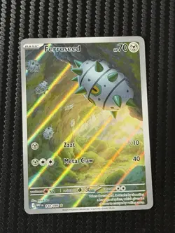 Pokemon TCG Ferroseed 148/086 Scarlet & Violet SV White Flare English NM - Image 1