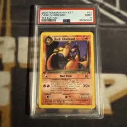 PSA 9 Pokemon 2000 1st Edition Team Rocket Dark Charizard Rare #21 - Image 1