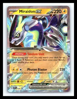 💥 Miraidon ex - SVP 028 - Pokemon TCG Black Star Promo Holo (2023) - Image 1