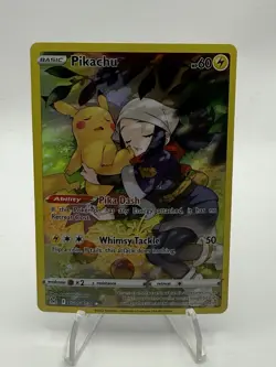 Pokemon Pikachu TG05/30 Swsh11 Lost Origin Trainer Gallery Ultra Rare Holo 60 HP - Image 1