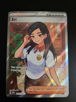 Eri - 136/131 - Pokemon Prismatic Evolutions Full Art Ultra Rare NM - Image 1