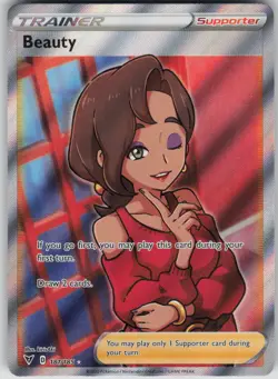 Pokemon TCG Beauty (Full Art) Ultra Rare SWSH04: Vivid Voltage 181/185 - Image 1