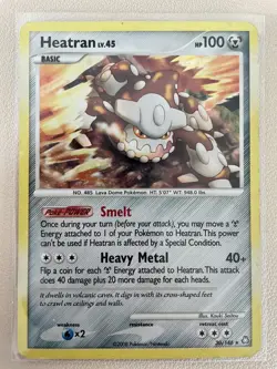 Pokemon TCG Heatran Legends Awakened 30 Holo Holo Rare - Image 1