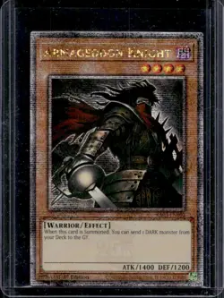 2024 Yu-Gi-Oh! 1st Armageddon Knight Platinum Secret Rare #RA03-EN002 - Image 1