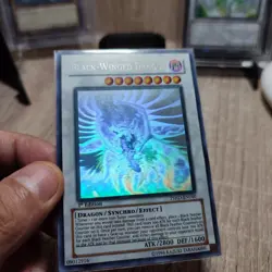 Yugioh English Black Winged Dragon TSHD-EN040 Ghost Rare 1st Edition MP - Image 2