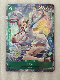 One Piece Card Game 🏴‍☠OP13-023 Uta SR NM Alt Art Foil ENGLISH - Image 1