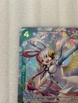 One Piece Card Game 🏴‍☠OP13-023 Uta SR NM Alt Art Foil ENGLISH - Image 2