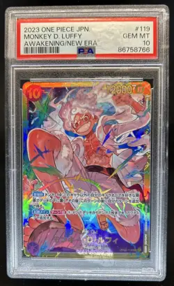 2023 One Piece JP Awakening New Era Monkey D Luffy #OP05-119 PSA 10 - Image 1