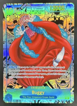 2024 One Piece Emperors in the New World Buggy Rare Manga Alt Art #OP09-051 - Image 1