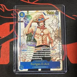 One Piece TCG Portgas D. Ace OP13‑119 Alt Art SEC Carrying on His Will - Image 1