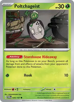 Poltchageist - SV06: Twilight Masquerade 020/167 NM English Pokemon Card - Image 1