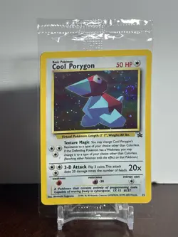 Pokemon TCG Cool Porygon Holo Foil Black Star Promo 15 SWIRL! Sealed Card Warped - Image 1