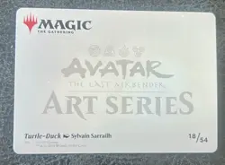 Turtle-Duck Art Card S Art Series: MTG Avatar: The Last Airbender 18 NM - Image 2