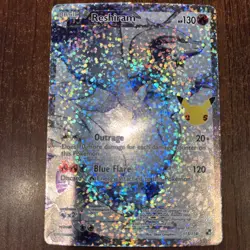 Pokemon Card Reshiram Full Art 25th Anniversary Celebrations 113/114 NM - Image 2