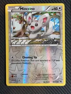 Minccino~ Reverse Holo~ Cute Pokemon Cards -Gallery - Image 1