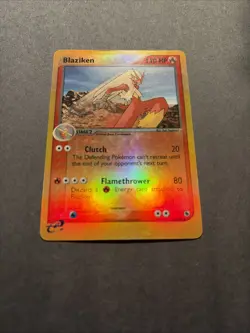 Pokemon TCG Blaziken EX Ruby and Sapphire Card 15/109 Reverse Holo Rare LP - Image 2