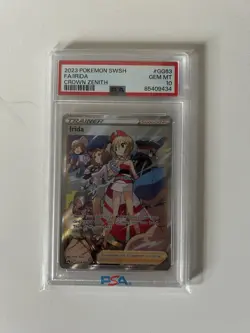 2023 Pokemon SWSH FA/IRIDA Crown Zenith Holo Card Gem Mint 10 - Image 1
