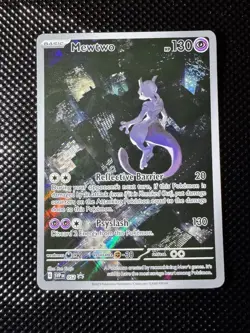 Mewtwo 052/SV-P 2023 SVP EN Black Star Promo Holo Pokemon Card HP 130 - Image 1