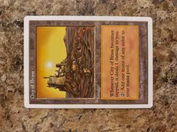 City of Brass LP 5th Edition 1997 MTG Magic the Gathering 🔥 - Image 1