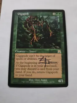 Gigapede SIGNED By Glen Angus Mtg Magic The Gathering - Image 1