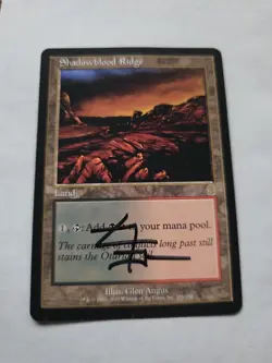 Shadowblood Ridge SIGNED By Glen Angus Mtg Magic The Gathering - Image 1