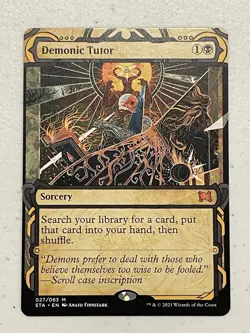 MTG Demonic Tutor Strixhaven: Mystical Archives Magic The Gathering #27 NM - Image 1