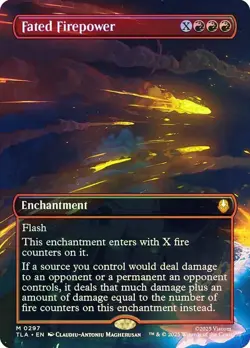 Fated Firepower Foil Borderless Avatar: The Last Airbender NM MTG - Image 1