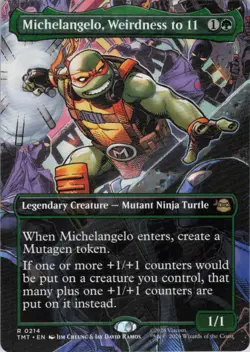 Michelangelo, Weirdness to 11 Borderless - Teenage Mutant Ninja Turtles - 214 NM - Image 1