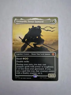 MTG Leonardo, Sewer Samurai - Borderless, English Teenage Mutant 215 - Image 1