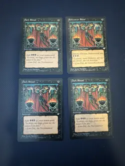 MTG - Magic The Gathering - Dark Ritual X 4 (One Is German) - Ice Age - NP/NM! - Image 1