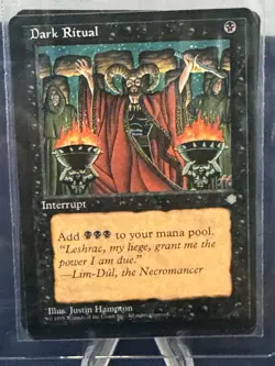 MTG - Magic The Gathering - Dark Ritual X 4 (One Is German) - Ice Age - NP/NM! - Image 4